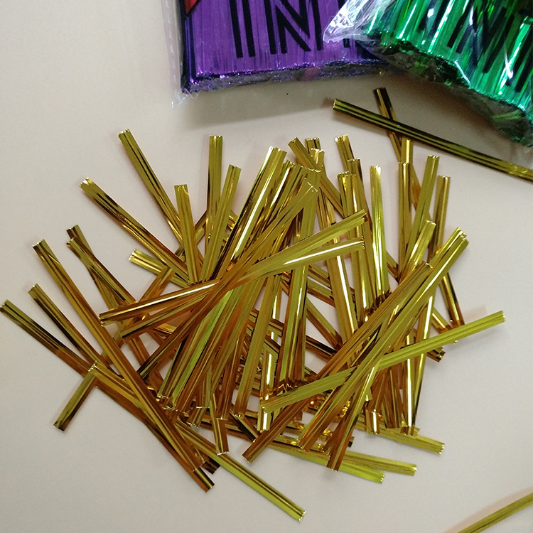 面包袋金线烘焙包装扎带糖果袋扎线带金属丝扎口铁线礼品袋线