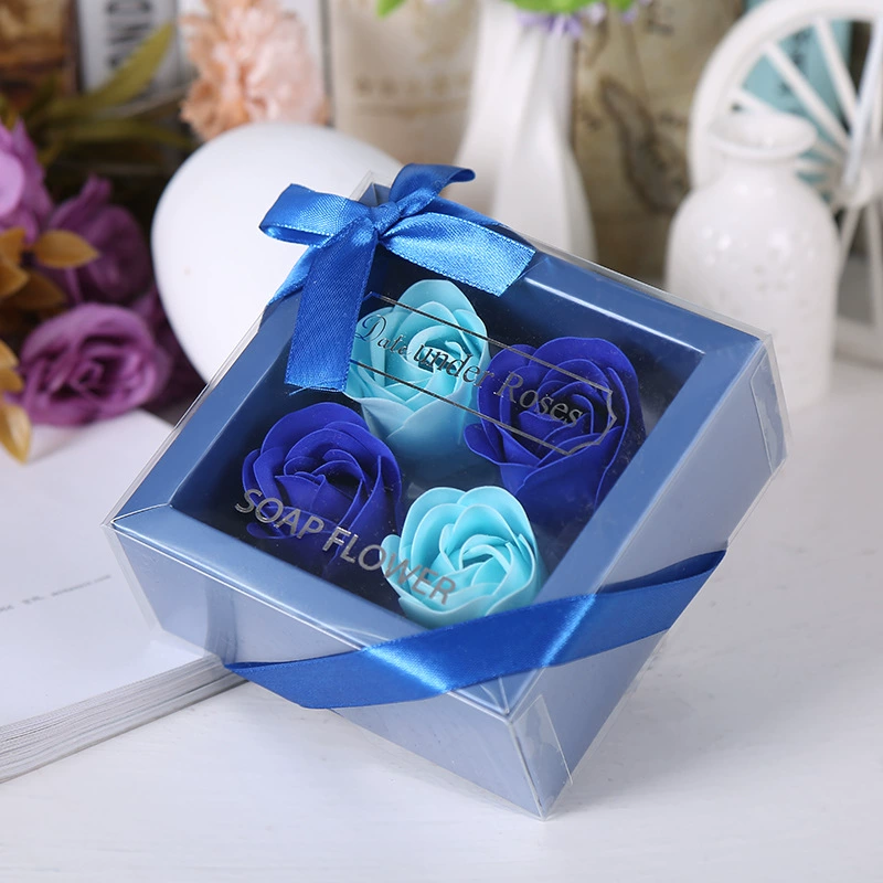 Мыло с розой, подарочная коробка на День мамы, (гросс-бординг), подарок на день рождения