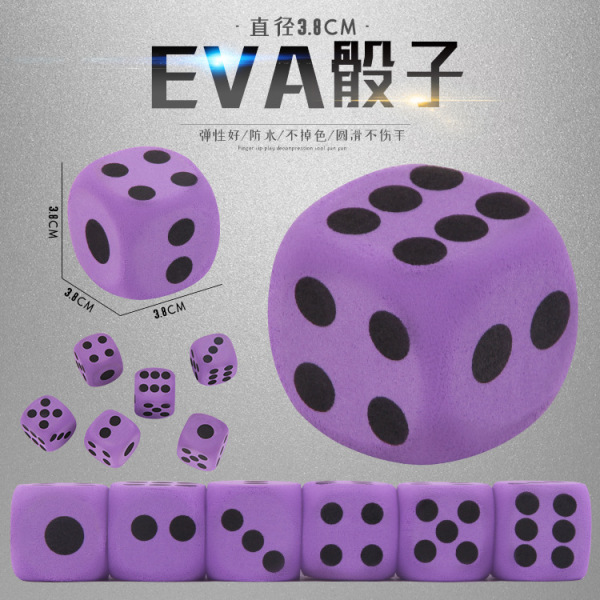 Big dice from foam