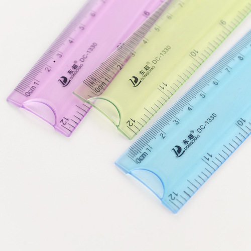 Ruler DC-1330 plastic 30cm soft ruler, flexible, bendable and not easy to break, wear-resistant and anti-static ruler