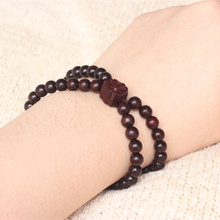 厂家直销108手链6mm高油密老料印度小叶紫檀佛珠手串直播货源代发