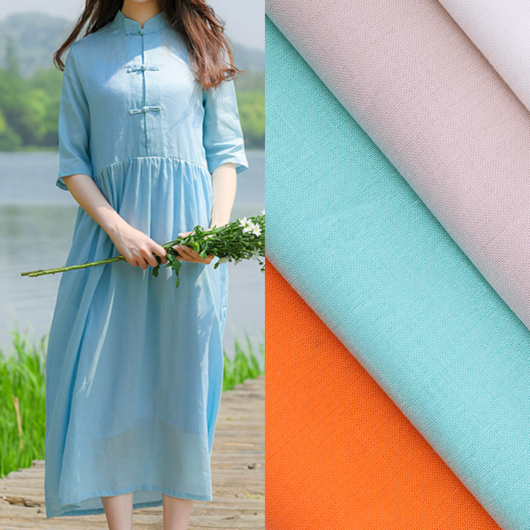 2119 algodón ramie 108 color ahora suministro de ropa china retro ropa de monje camisa ropa de ropa de tela