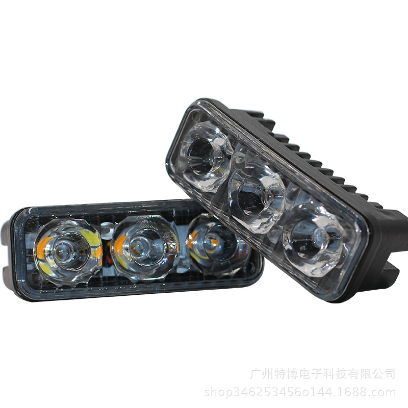 Nuevo coche LED faro luz diurna luz de giro 3 Luz de alta potencia media luz neta luz diurna luz modificada