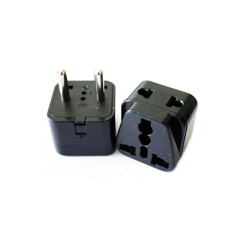 全铜欧规4.8mm转换插头中东 南美洲 欧盟 韩国 苏俄 中国 WDI-9B