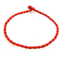 本命年红绳  情侣饰品编织红绳手链脚链可调节手绳有50cm加长黑色