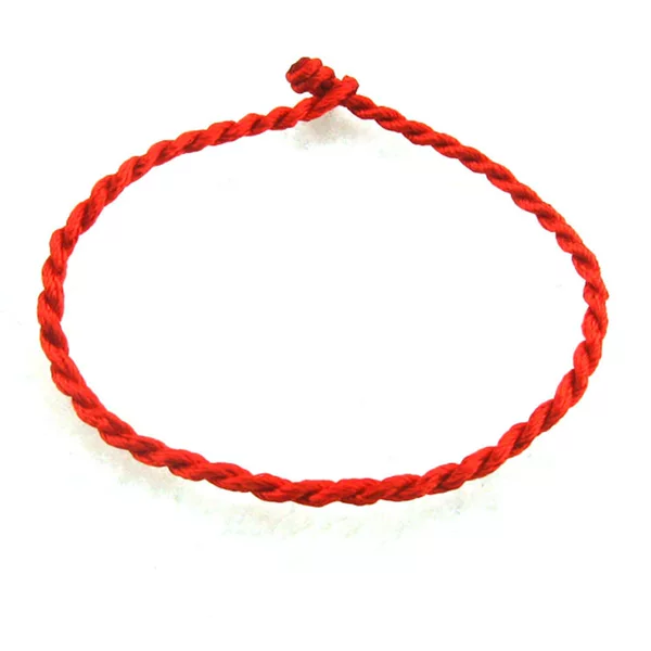 Zodiac Year Red Rope Couple Jewelry Braided Red Rope Bracelet Anklet Adjustable Hand Rope with 50cm Extended Black