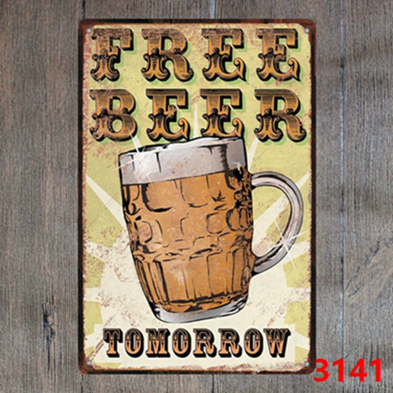 Коктейль VIP Beer Iron Painting оптом Декорация для бара, спальни, KTV, ресторан и заведение