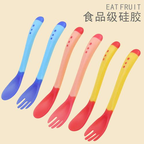 Baby temperature sensing spoon Baby feeding spoon temperature sensing spoon Temperature sensing spoon Temperature sensing color change
