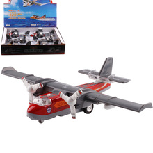 蒂雅多声光回力水陆两用飞机合金材质儿童玩具模型飞机8190无包装