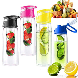 In stock generation tritan sports water cup plastic kettle fruit cup lemon pulp Cup printable logo