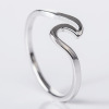 Wavy metal ring, silver jewelry, Aliexpress, wish, simple and elegant design, wholesale