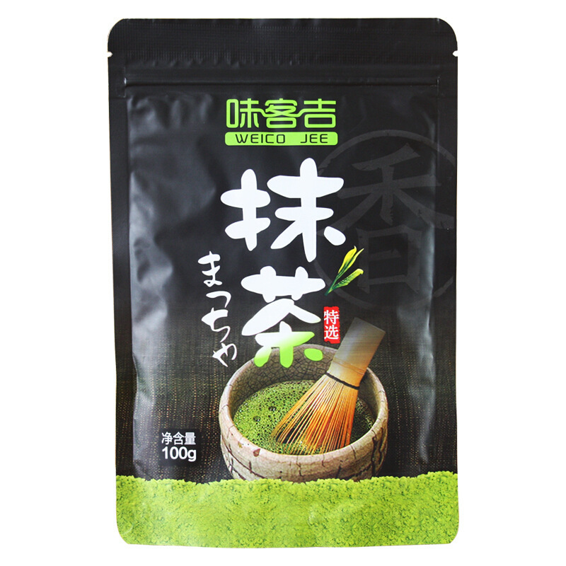Weikeji matcha powder 100g green tea powder milk tea ice cream bread cake Japanese steamed green baking raw materials