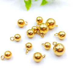 Diyの装飾品のステンレスのペンダントのメッキの金色のボールのペンダントのボールのボールの豆のペンダントの卸売り
