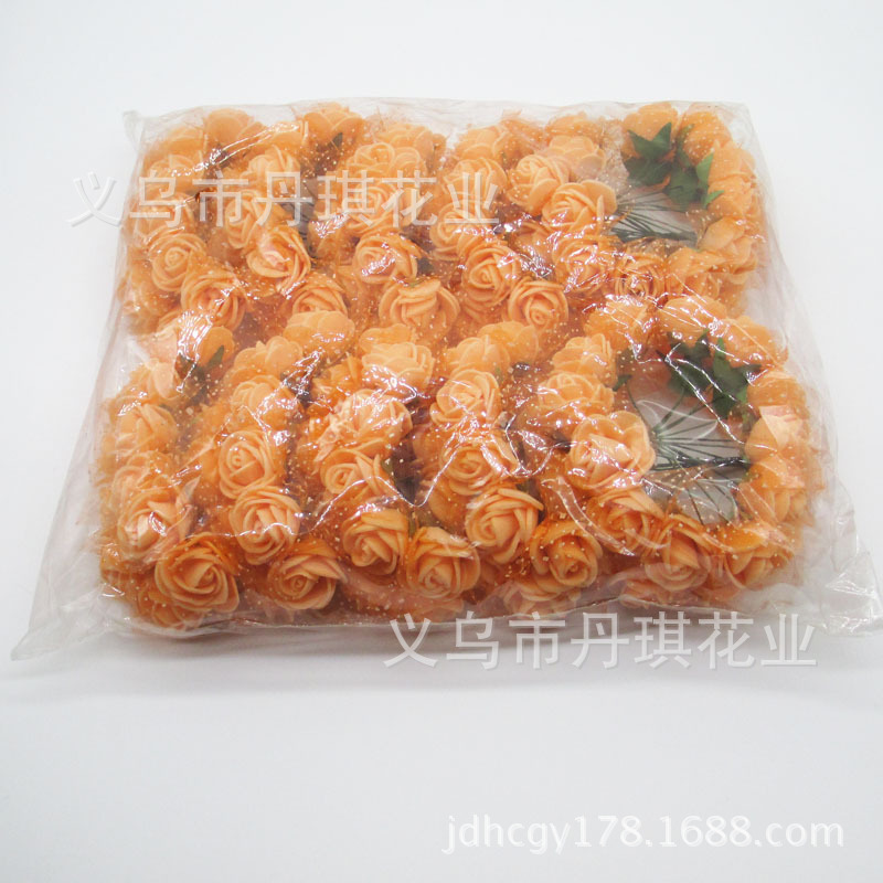 Suministro 2,5 cm PE flor caja de dulces con accesorios de hilo de espuma flor multicolor DIY Garland material flor Accesorios