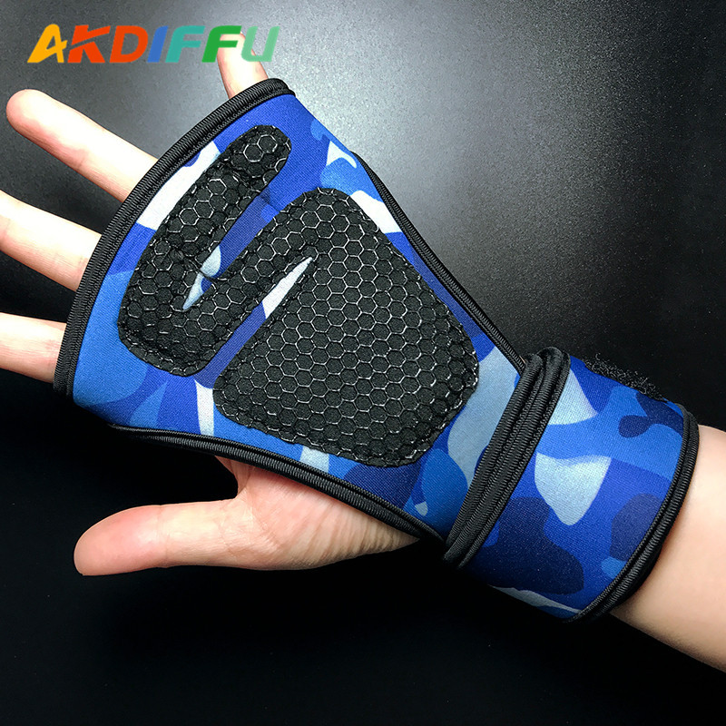 Venta caliente de fábrica de levantamiento de pesas PROTECCIÓN DE Palma fitness material de buceo de silicona no es fácil de deslizar la presión de dispensación de levantamiento de pesas guantes al por mayor
