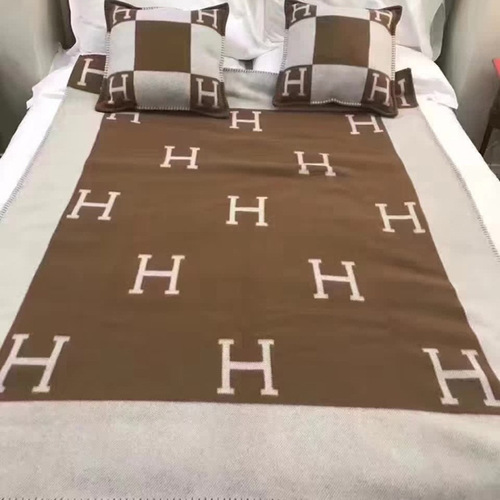 Gift woven striped H shawl Little Times Palace Ming Guli same style flying blanket airplane blanket thick wool blanket