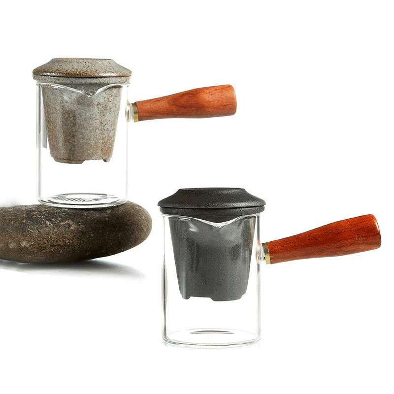 Japanese-style Stoneware Glass Side Pot Kung Fu Tea Set Antique Black Pottery Heat-resistant Tea Maker Household Teapot Black Tea Bubble Japanese-style Stoneware Glass Side Pot Kung Fu Tea Set Antique Black Pottery Heat-resistant Tea Maker Household Teapot Black Tea Bubble
