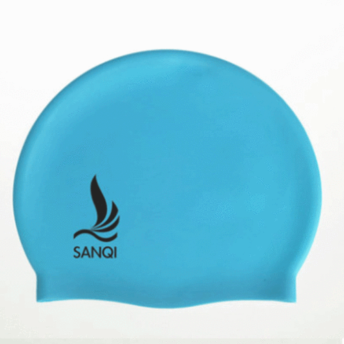 Sanqi Clothing Swimwear Fashionable Waterproof Silicone Professional Sports Adult Long Hair Unisex Ear Protection Swimming Cap