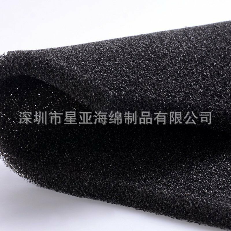 管子滤水棉防堵塞黑色滤网海绵污水处理棉高分子结构多种规格