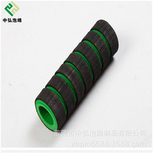 双色NBR橡塑手把套研磨指纹手柄套异形防滑泡绵护套白色卷发棒