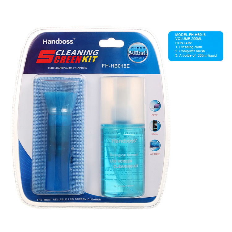 TV computer keyboard screen cleaning set three-piece mobile phone screen cleaning supplies factory wholesale trade