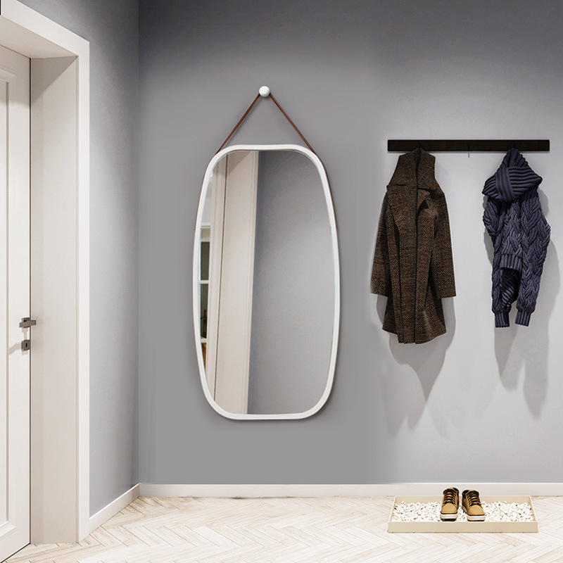 【Dropshipping】Bulk Hotel Bathroom Mirror Wall-mounted Full-Length Dressing Mirror Nordic Decor Round Mirror