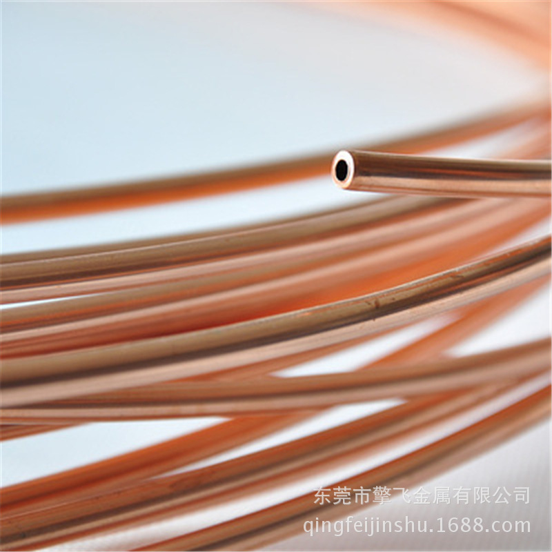 供应软态紫铜管件 T2紫铜管 空调紫铜盘管 紫铜棒 可生产加工