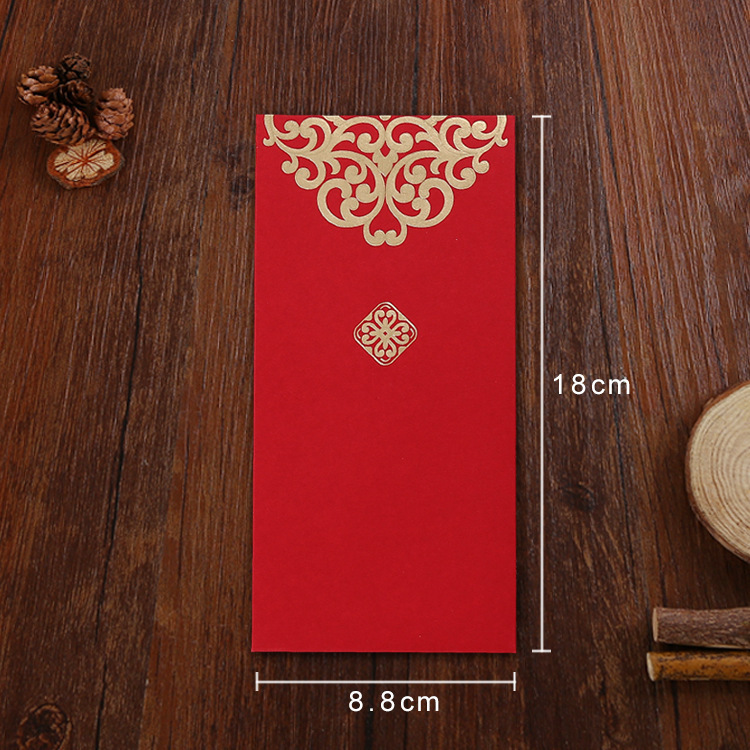 Professional manufacturers wholesale spot creative wedding double happiness hot stamping red envelope Chinese New Year is a red envelope