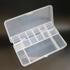 Wholesale double-layer fishing gear box plastic lure box multi-functional storage box lure box