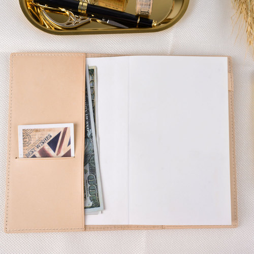New Genuine Leather Notebook Case, Top-Grade Vegetable Tanned Leather Protective Stationery Cover for A5/A6/B6 Office and Library Book Sacks