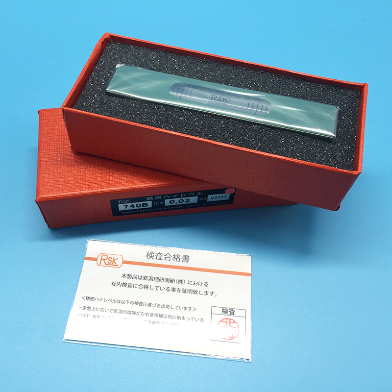 RSK条式水平仪740B02微型水准器机床气泡水平仪100*0.02mm