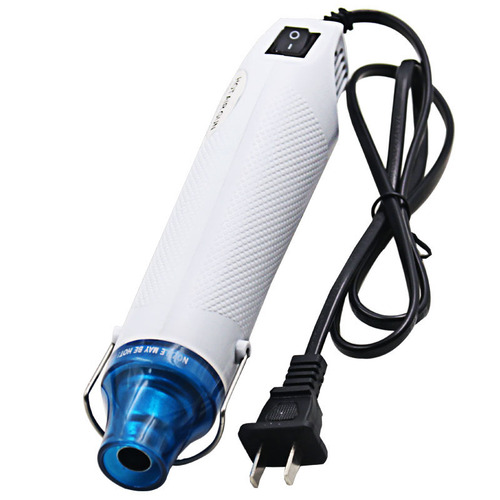 Heat gun DIY tools, heat shrinkable sheets, soft clay, rubber stamps, embossed powder, embossed powder, handmade works suitable for hair dryers