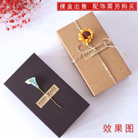 现货牛皮盒子抽屉纸盒梳子包装盒纸质精品包装小号领结盒制定批发