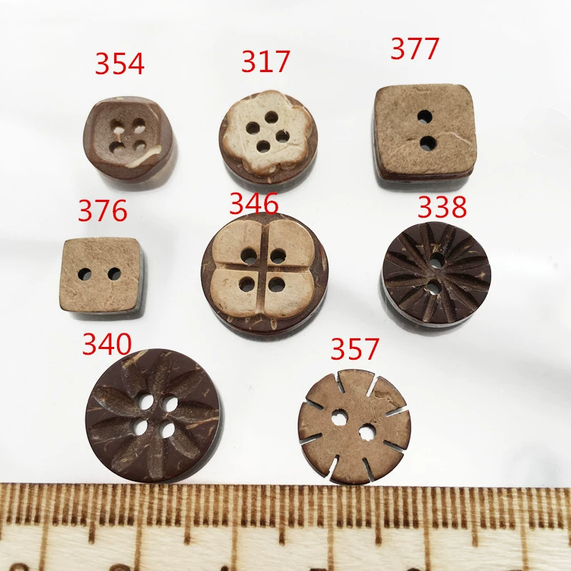 Стили аксессуаров одежды кнопки кокоса кнопки мультфильма детей фабрики сразу в запасе