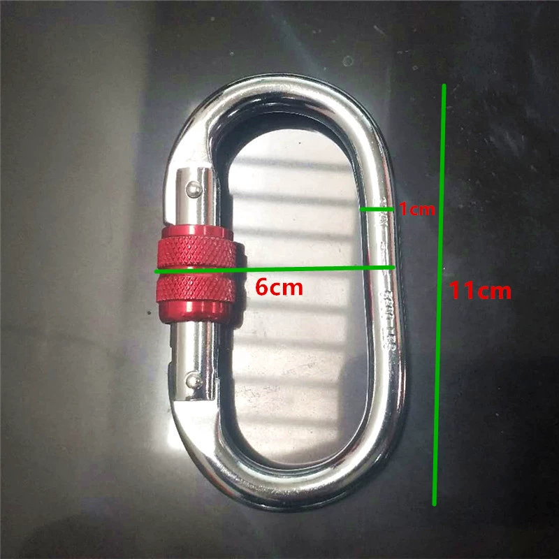 25kn chrome -chrome O -type safety hook outdoor climbing main lock climbing yoga suspension climbing connection ring