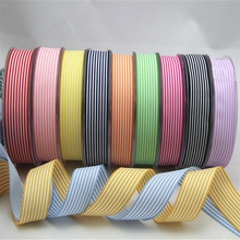 2.5cm韩版条纹织带服装辅料饰品diy配件材料发夹彩带丝带缎带