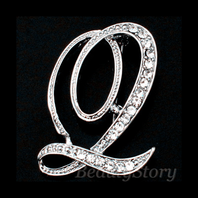 Broche de letras inglesas incrustadas en diamantes deseo Comercio exterior popular broche de metal de todos los partidos collar de la insignia de los hombres hebilla Pin image 24