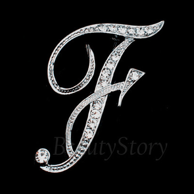Broche de letras inglesas incrustadas en diamantes deseo Comercio exterior popular broche de metal de todos los partidos collar de la insignia de los hombres hebilla Pin image 13