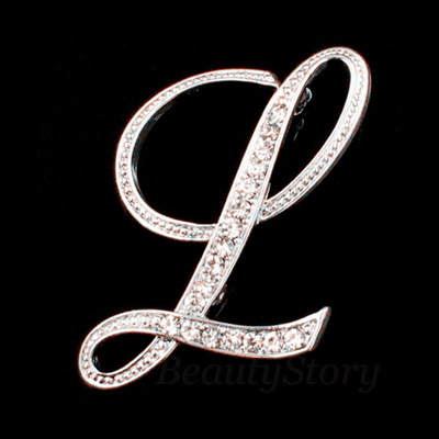 Broche de letras inglesas incrustadas en diamantes deseo Comercio exterior popular broche de metal de todos los partidos collar de la insignia de los hombres hebilla Pin image 19