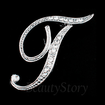 Broche de letras inglesas incrustadas en diamantes deseo Comercio exterior popular broche de metal de todos los partidos collar de la insignia de los hombres hebilla Pin image 27