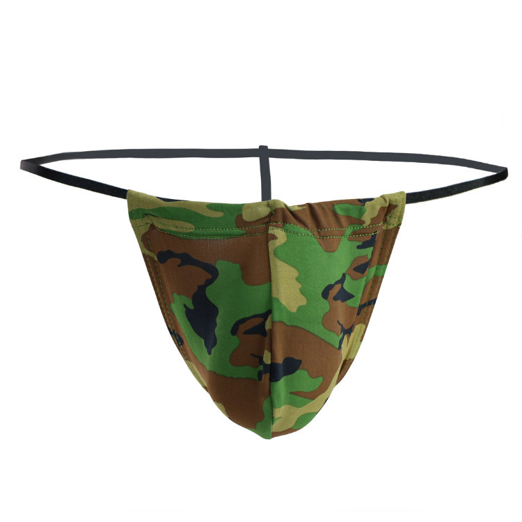 Men's Export a Underwear Recommends Sexy and Interesting Classic Camouflage Bikini Thong Pants Single Thong Pants for Men