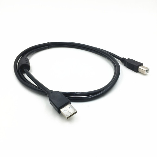 USB cable manufacturer USB printing cable 1.5 meters A/B pure copper printer cable black square mouth data cable