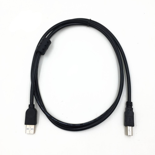 USB cable manufacturer USB printing cable 1.5 meters A/B pure copper printer cable black square mouth data cable