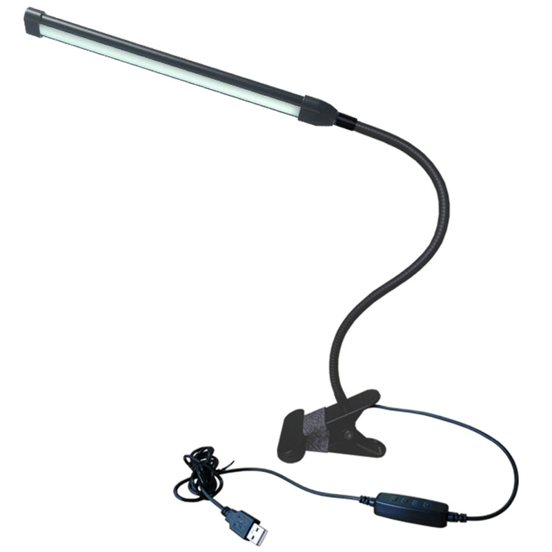 LED Table Lamp (LAIAO) for Bed — Eye-Protection Night Light, Clip & Flexible Gooseneck, 40×26 cm