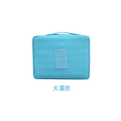Bolsa de almacenamiento de viaje de segunda generación de gran capacidad, versión coreana, almacenamiento y organización de cosméticos, neceser de doble cremallera para mujer, impermeable y a prueba de polvo