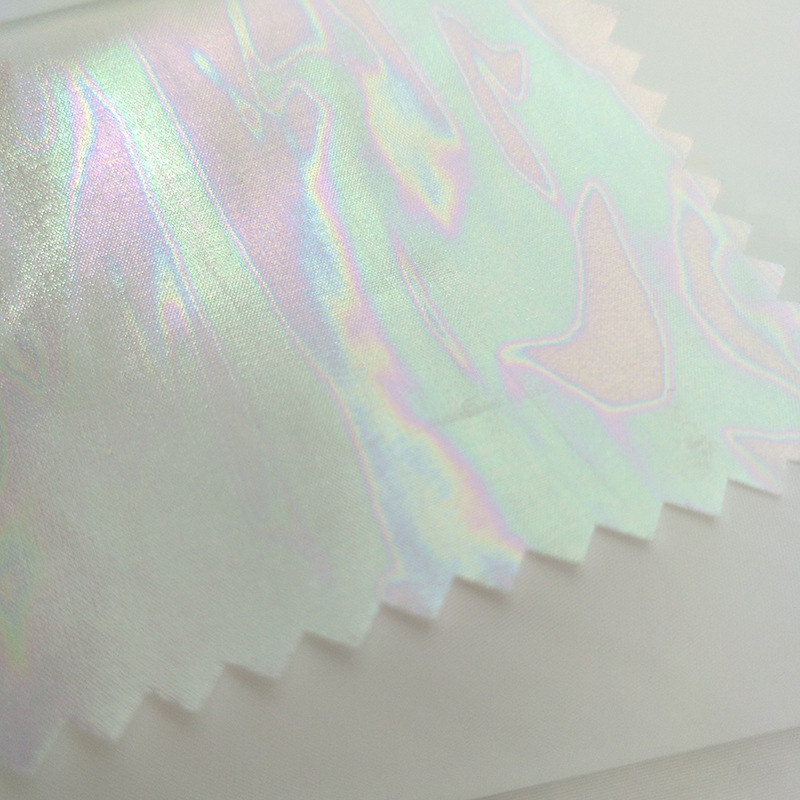 平纹染色烫膜涤塔夫面料 休闲羽绒服女装箱包手袋烫膜涤塔夫面料