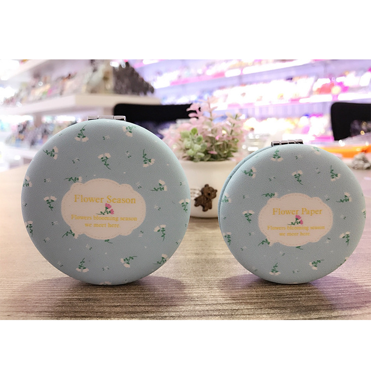 Espejo de pan de dibujos animados macaron lindo maquillaje espejo creativo wechat moda pequeño espejo regalo Taobao Venta caliente