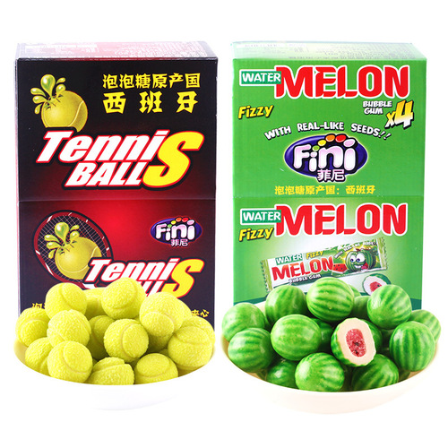 Authorized by the manufacturer Spanish imported candy fini tennis sandwich bubble gum 20g