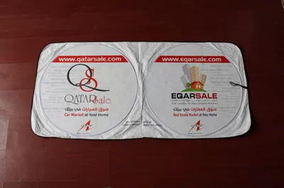 Sun visor double ring sun protection and heat insulation car sun visor gift promotion professional printing LOGO (Sun shade) - 15070
