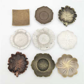 杯托合金杯垫 日式茶道茶杯垫 手工茶道配件 茶道杯垫量大从优